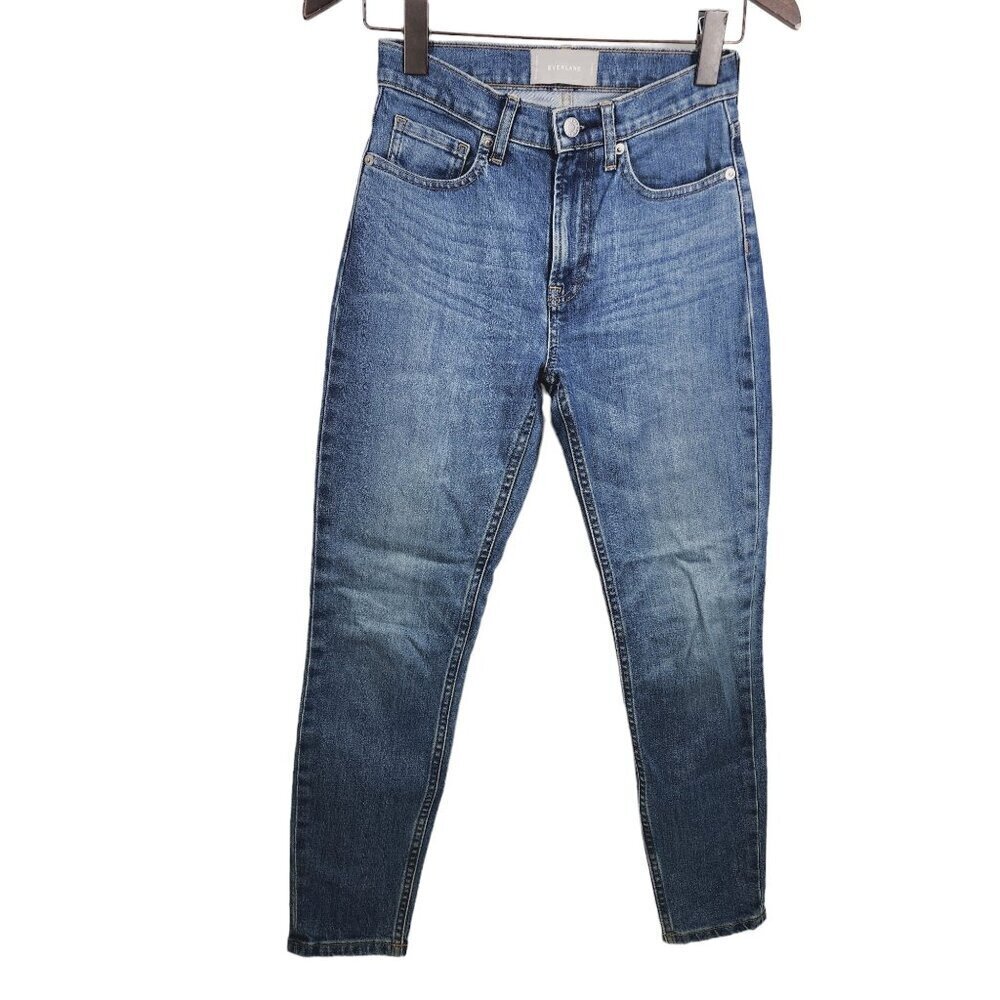 Everlane Jeans Womens Size 25 High Rise Ankle‎ Blue Denim